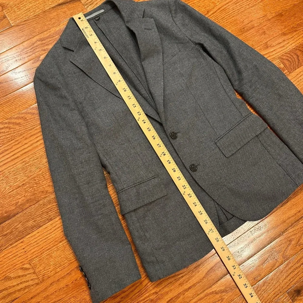 J.Crew Ludlow Blazer Mens 34S Slim‎ Gray Moon Worsted Wool Cotton Unstructured